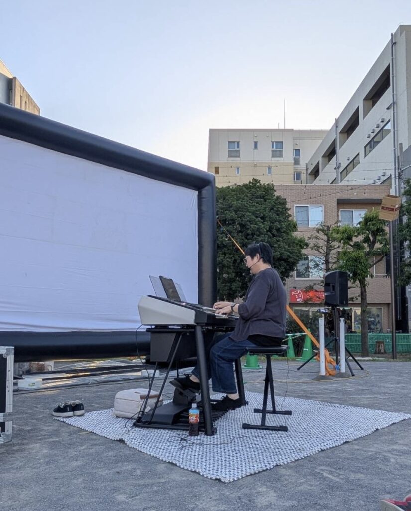 活動報告】「足立の花火」ライブビューイングでのエレクトーン演奏